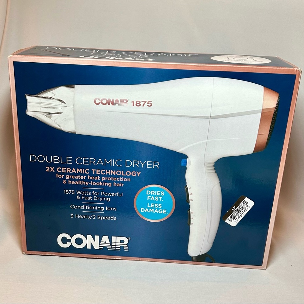 New Conair Double Ceramic 1875 watt Dryer